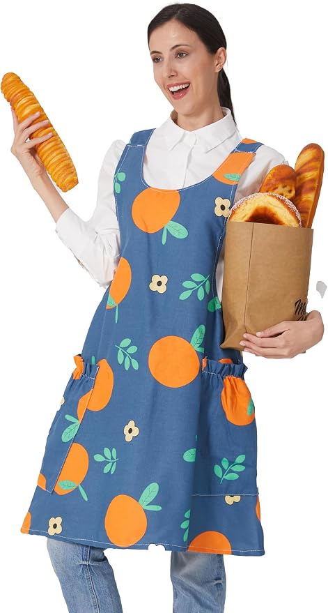 Cozy Adjustable Cross Back Aprons by APRONNER