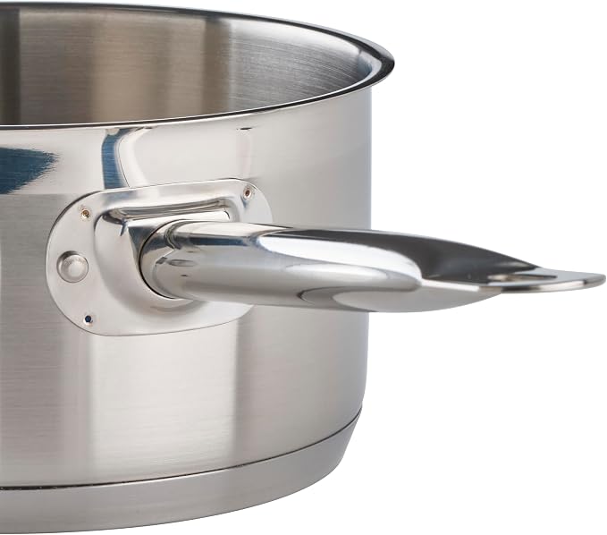 Winco Heavy-Duty Stainless Steel Sauce Pan - Image 8