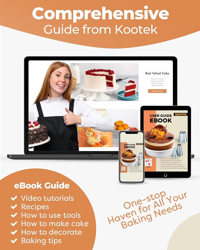 Kootek 700pcs Cake Decorating Kit, Baking Supplies - Image 7
