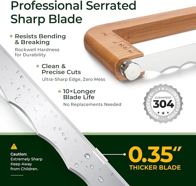keechee Sourdough Bread Knife – Extra Large Bread Slicer - Image 3