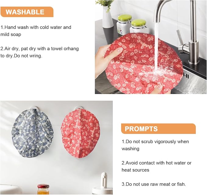 2Pcs Reusable Bowl Covers for Bread Proofing - Image 7