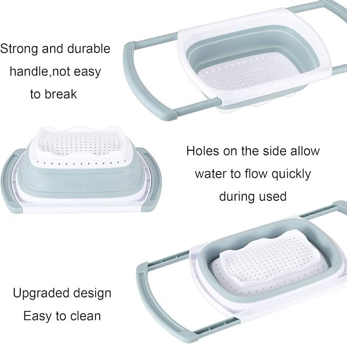 Colander Collapsible, Kitchen Strainer Colander, Collapsible Colander - Image 8