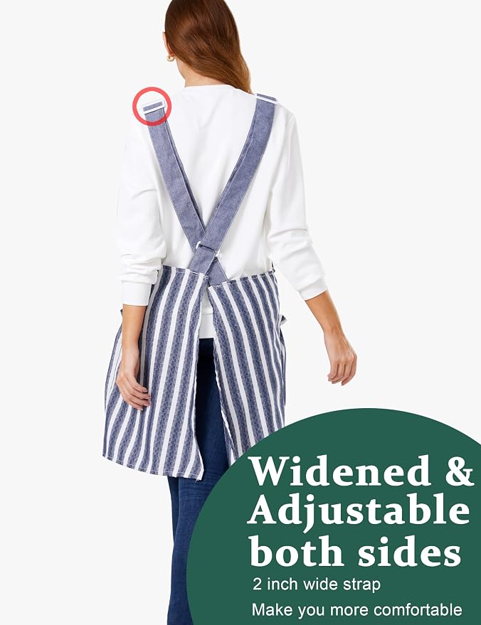 Cozy Adjustable Cross Back Aprons - Image 2
