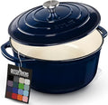 Zulay Kitchen 6 Quart Enameled Cast Iron Dutch Oven Pot by ZulayKitchen