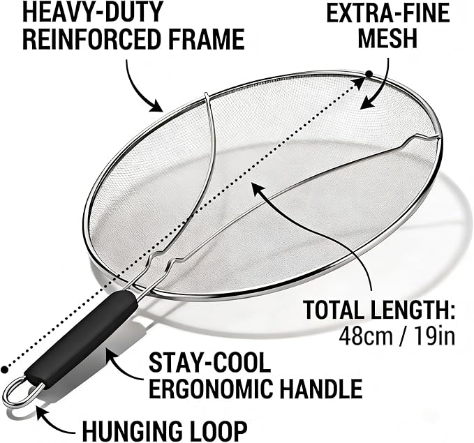 Splatter Screen for Frying Pan 13 Inch - Image 2