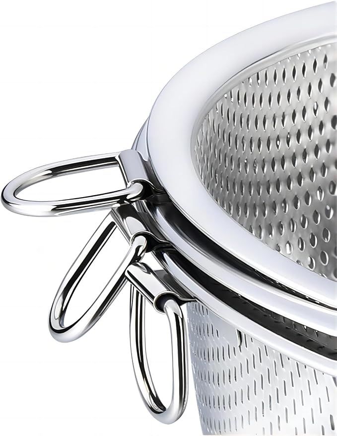 GREATLINK Stainless Steel Colander and Fine Mesh Strainer - Image 3