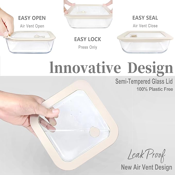 Urban Green Glass Food Container Set - Image 3