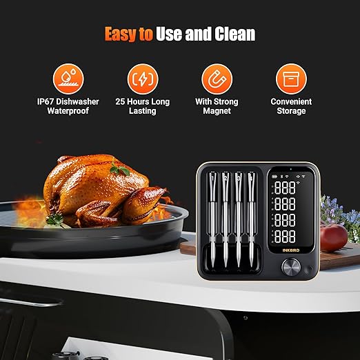 4-Probe WiFi Wireless Meat Thermometer - Image 4