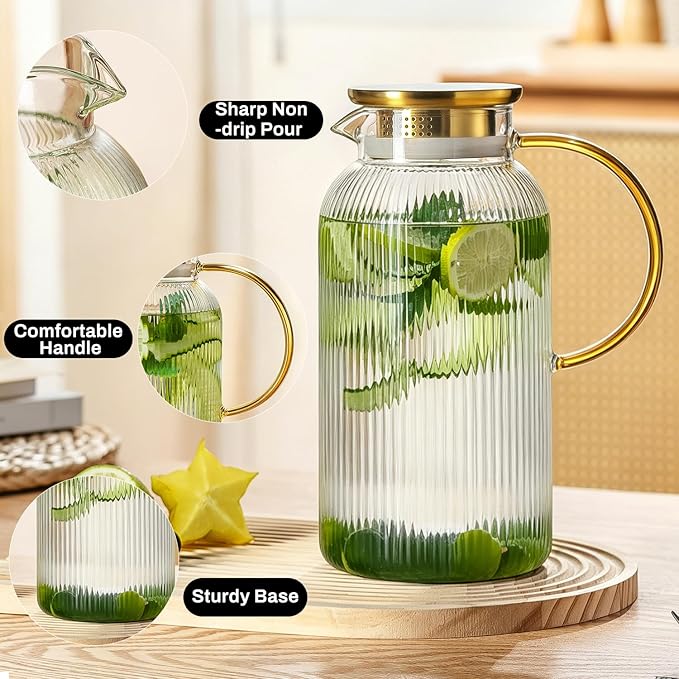 Buaic 2 PACK Glass Pitcher - Image 3