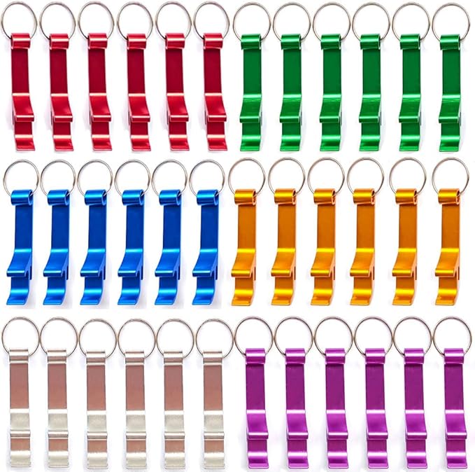 36 Pieces Colored Aluminum Bottle Opener, Soda Beverage Beer Bottle Opener by MTOMDY