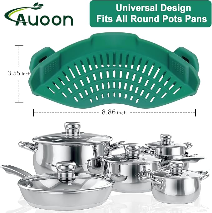 AUOON Clip On Strainer Silicone - Image 2