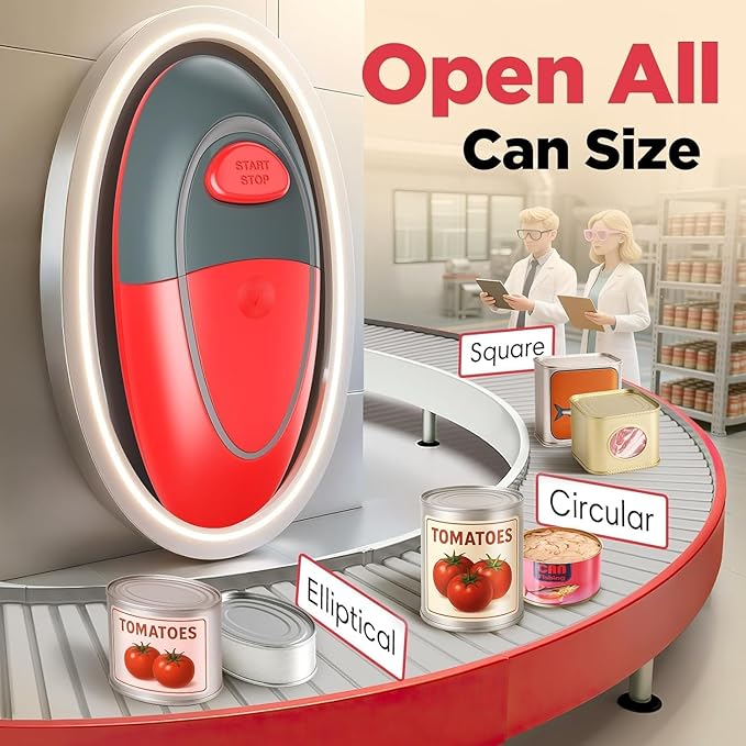 One Touch Electric Can Opener Fits Almost All Can Sizes - Image 3