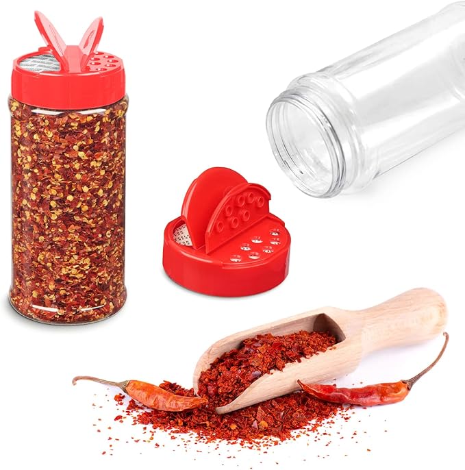 RoyalHouse 6 Pack 16 Oz Plastic Spice Jars - Image 2