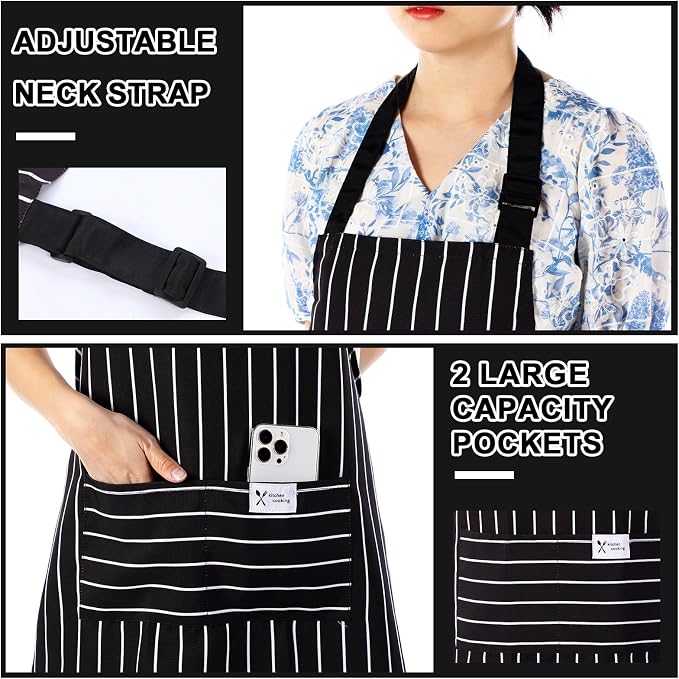 Janmercy 24 Pcs Aprons for Women Men - Image 4