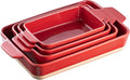 Dafuceramic Casserole Dishes for Oven, Baking Dishes, Ceramic Bakeware Sets of 4 by Dafuceramic
