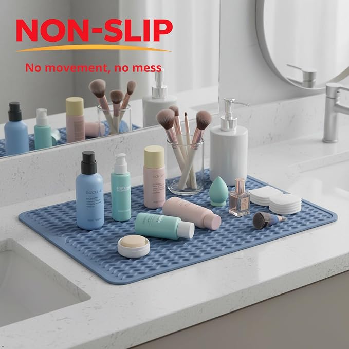 Silicone Drying Mat 16 × 12 – Royal Blue Non-Slip Sink Mat - Image 6