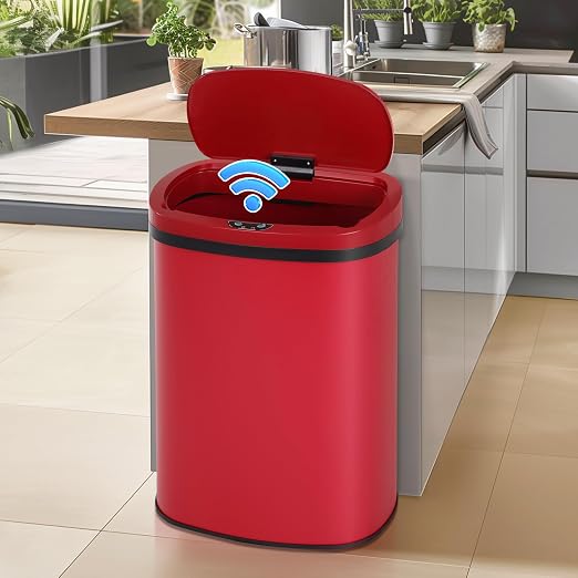 Dkeli Kitchen Trash Can for Bathroom Bedroom Home Office Automatic Touch Free by DKELI