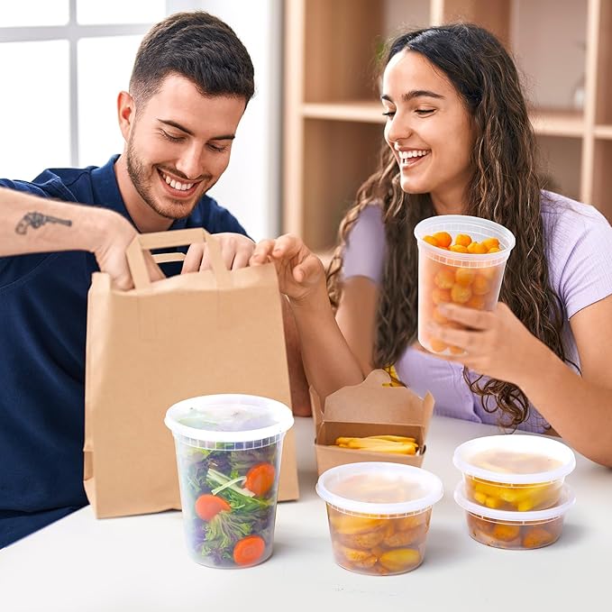 AOZITA 48 Sets Plastic Deli Containers - Image 8