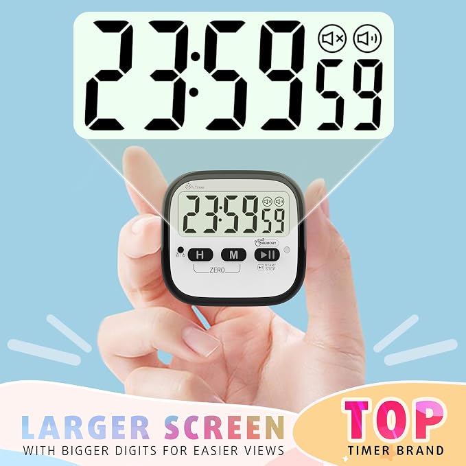 AyayaBoss 2-Pack Magnetic Kitchen Timers - Image 5