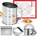 9PCS Stainless Steel Pastry Blender Set, 3 Cup Flour Sifter, Biscuit Cutter by ARTOSHIN