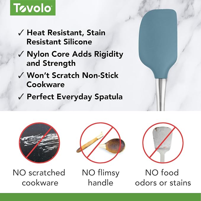 Tovolo Flex-Core Silicone Spatula Metal Handle - Image 3