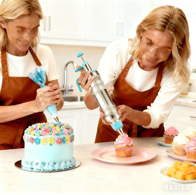 Gawren-H&E 208 PCS Cake Decorating Kit, Baking Supplies - Image 7