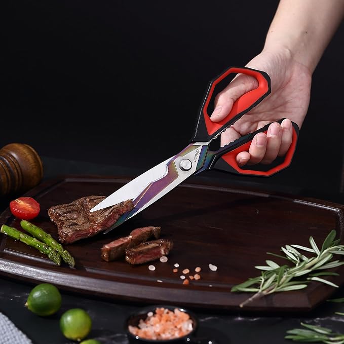 LIVINGO Sharp Kitchen Scissors for Food - Image 2