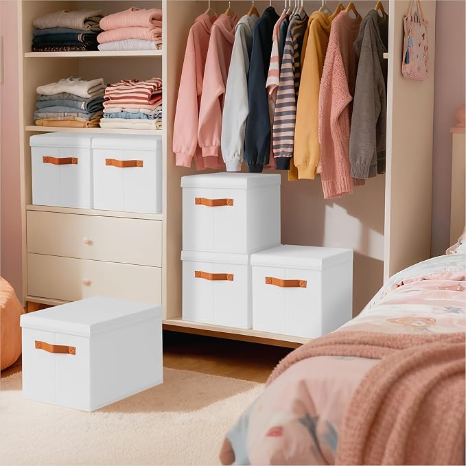 Homsorout Storage Bins with Lids - Image 7