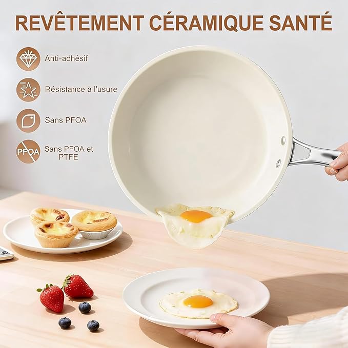 11 Inch Ceramic Nonstick Frying Pan - Image 4