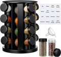 Yungyan Black Rotating Spice Rack Seasoning Organizer by Yungyan