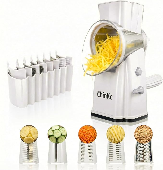 Upgrade Rotary Cheese Grater Shredder by ChinKc