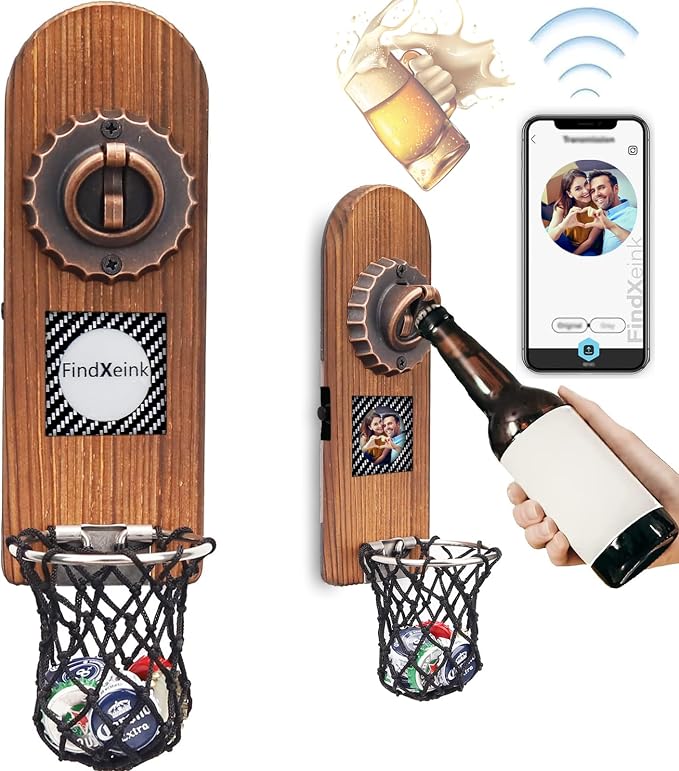 Beer Bottle Openers with DIY Ink Screen, Traceless Bottle Opener Wall Mounted by LUCYLANKER