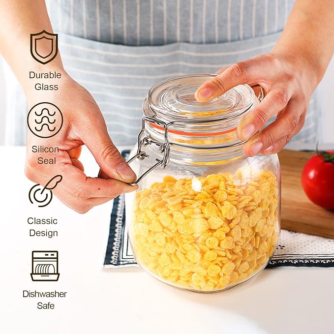 32 oz Glass Food Storage Jars - Image 4
