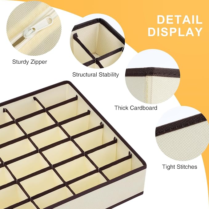 Joyoldelf Sock Organizer Drawer Organizer - Image 7