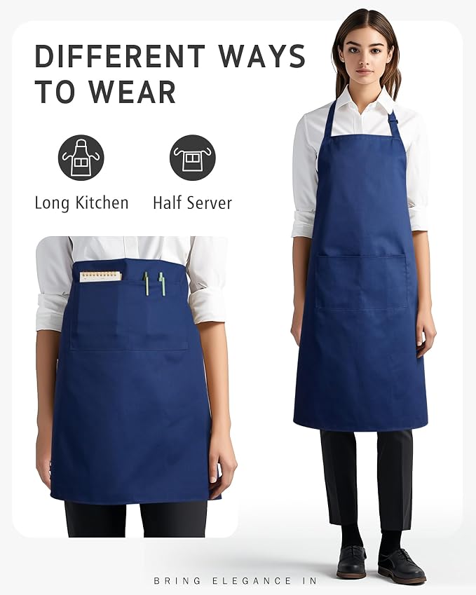 Syntus Chef Apron for Men Women Kitchen Cooking Apron - Image 6