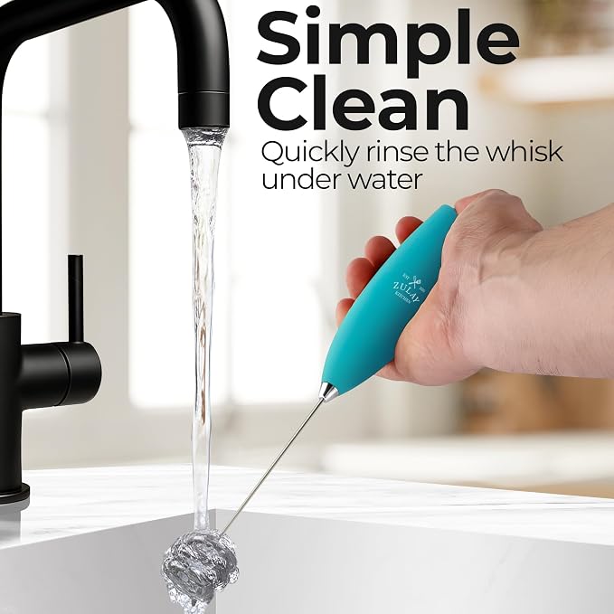 Zulay Kitchen Patented Tornado Triple Whisk Milk Frother - Image 9