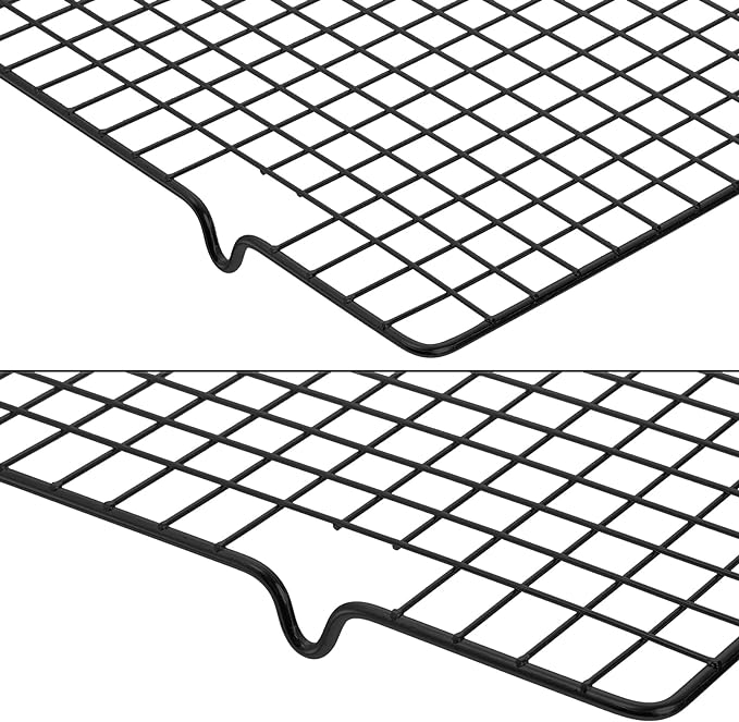 Tebery 4 Pack Black Heavy-Duty Wire Cooking Rack Baking Racks, Nonstick Baking - Image 3