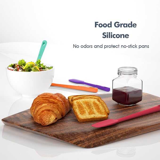 ChefAide 4 Pieces Silicone Spatula Set, Food Grade Rubber Spatula, Upgrade - Image 5