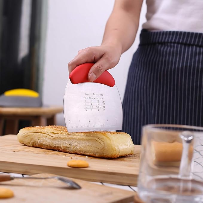 1 pcs Dough Pastry Scraper Chopper/Stainless Steel Dough Scraper Cutter - Image 3