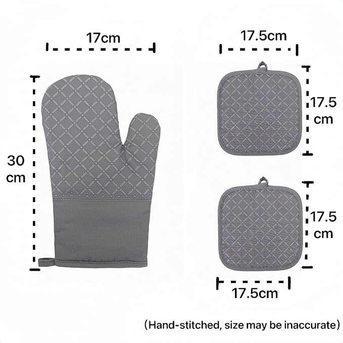 Oven Mitts and Pan Racks 4-Piece Set, Extended Kitchen Oven Mitts and Pan Racks - Image 2