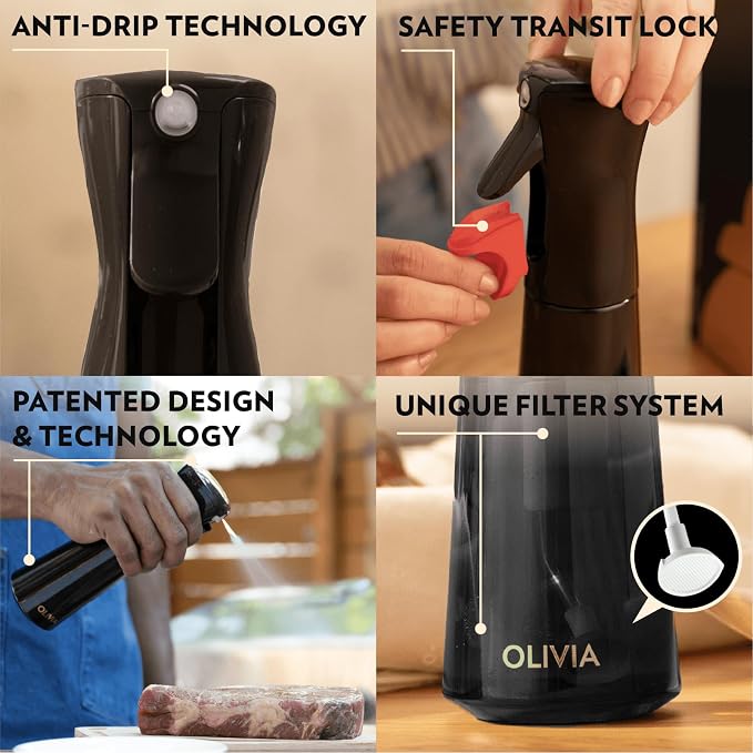 FLAIROSOL OLIVIA SIGNATURE Advanced Kitchen Oil Sprayer Technology, Fine Mist & - Image 3