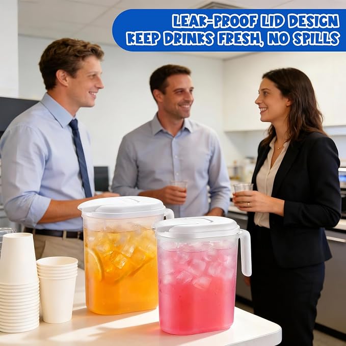12 Pcs 2 Quart / 0.5 Gallon Plastic Pitchers - Image 6