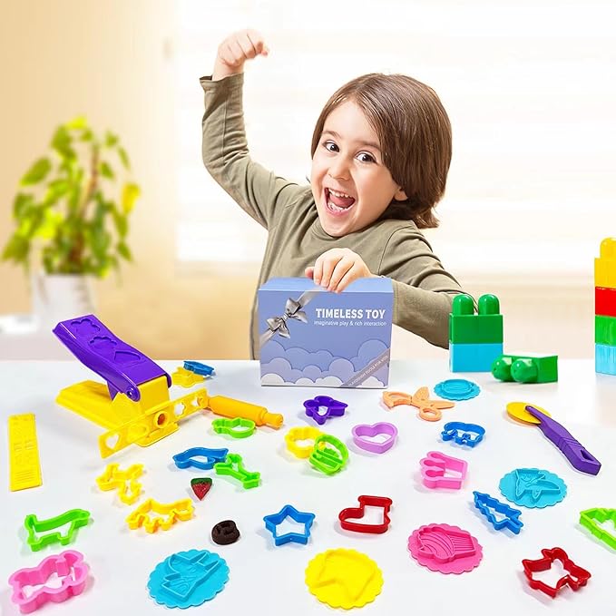 Dough Tools for Kids- Play Sets Accessories Include Animal Molds Stamps Cutter - Image 6
