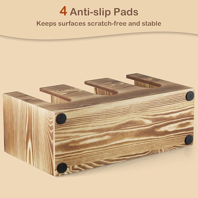 Wooden Coffee Cup and Lid Organizer - Image 6