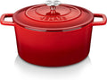 Velaze 6 QT Enameled Cast Iron Dutch Oven, Dual Handles Pot by Velaze
