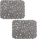 Bligli Pebble Sink Mat for Stainless Steel/Ceramic Sinks, 2 Pack PVC Sink by BliGli