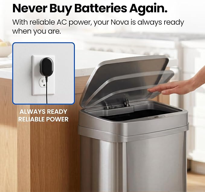 Ninestars 13 Gallon Odor Neutralizing Smart Trash Can, UV + Ozone Dual - Image 5
