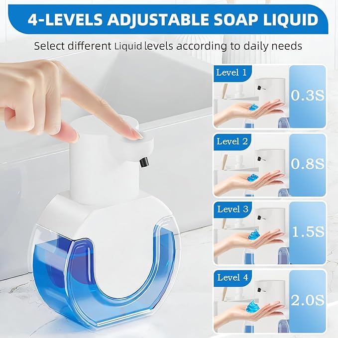 Automatic Soap Dispenser Touchless, Liquid Soap Dispenser USB Rechargeable - Image 3