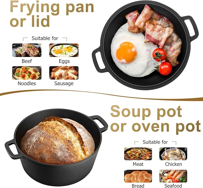 TeamFar Pre-season Cast Iron Dutch Oven - Image 7