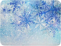 Giwawa 18"x24" Winter Blue Snowflakes Dish Drying Mat Christmas Snow Falling by Giwawa